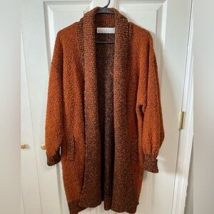 Bramble Lane cardigan. Orange. Size S.
